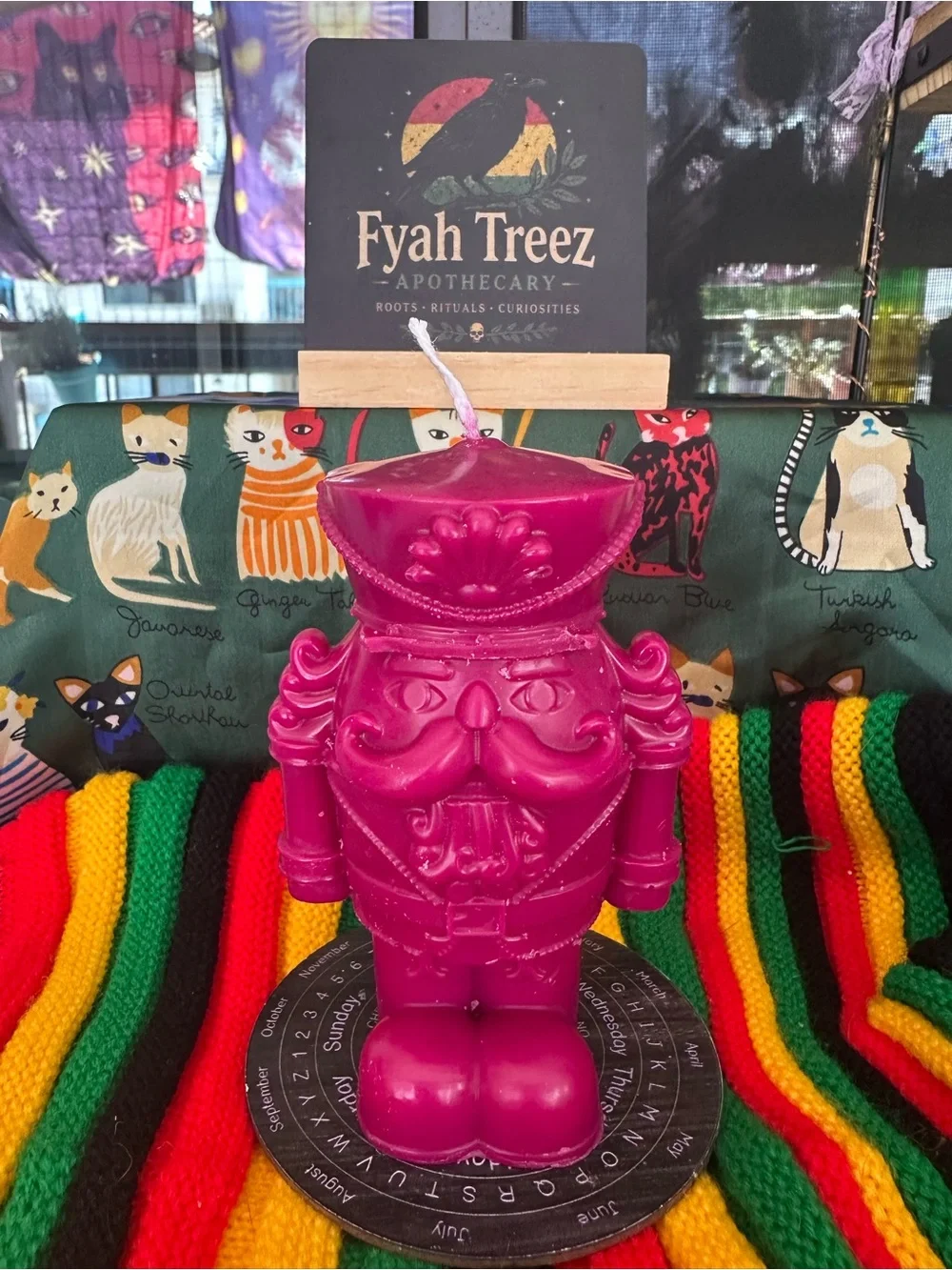 Nutcracker Candle – Deep Berry